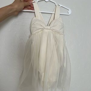 Baby girl ivory tulle dress 12-18mo